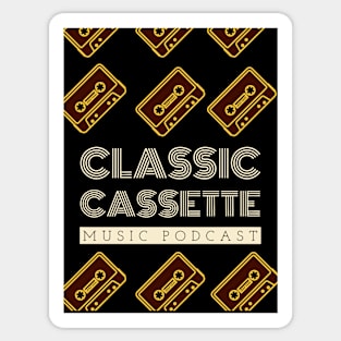 Classic Cassete Music Podcast Sticker